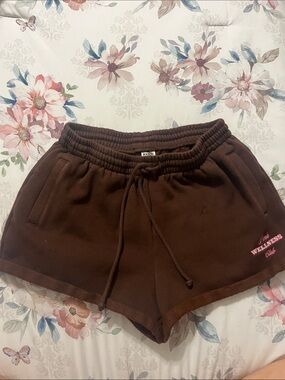 PINK Victoria's Secret Brown Drawstring Athletic Shorts